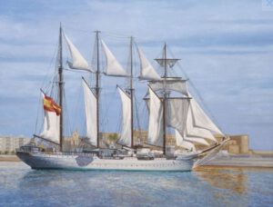 95 años de la botadura del “Juan Sebastián de Elcano” en el astillero Echevarrieta y Larrinaga (Cádiz)