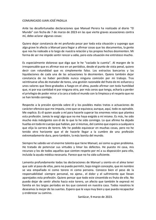 Perera - Padilla, ¡guerra en los medios!.
