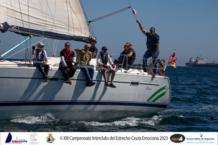 37 barcos se dan cita en la 2ª Prueba del Campeonato Interclubs del Estrecho-Ceuta Emociona