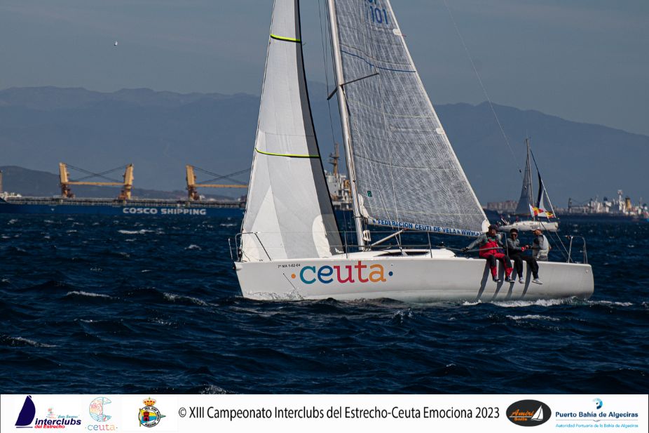 37 barcos se dan cita en la 2ª Prueba del Campeonato Interclubs del Estrecho-Ceuta Emociona