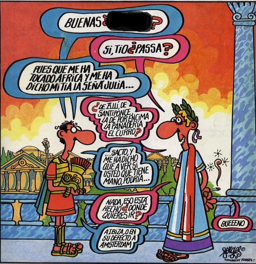 Reconoces estos personajes, versión Forges, nacidos en la Hispania Romana?