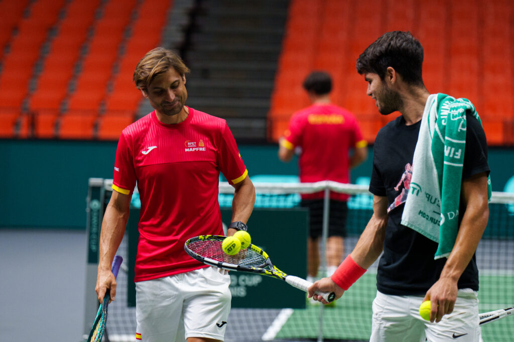 La Selección Española MAPFRE de Tenis ya prepara la Copa Davis en Valencia selecci espa - La Selección Española MAPFRE de Tenis ya prepara la Copa Davis en Valencia