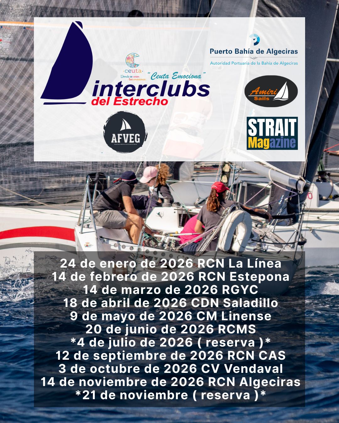 Interclubs del Estrecho presenta su calendario oficial 2026