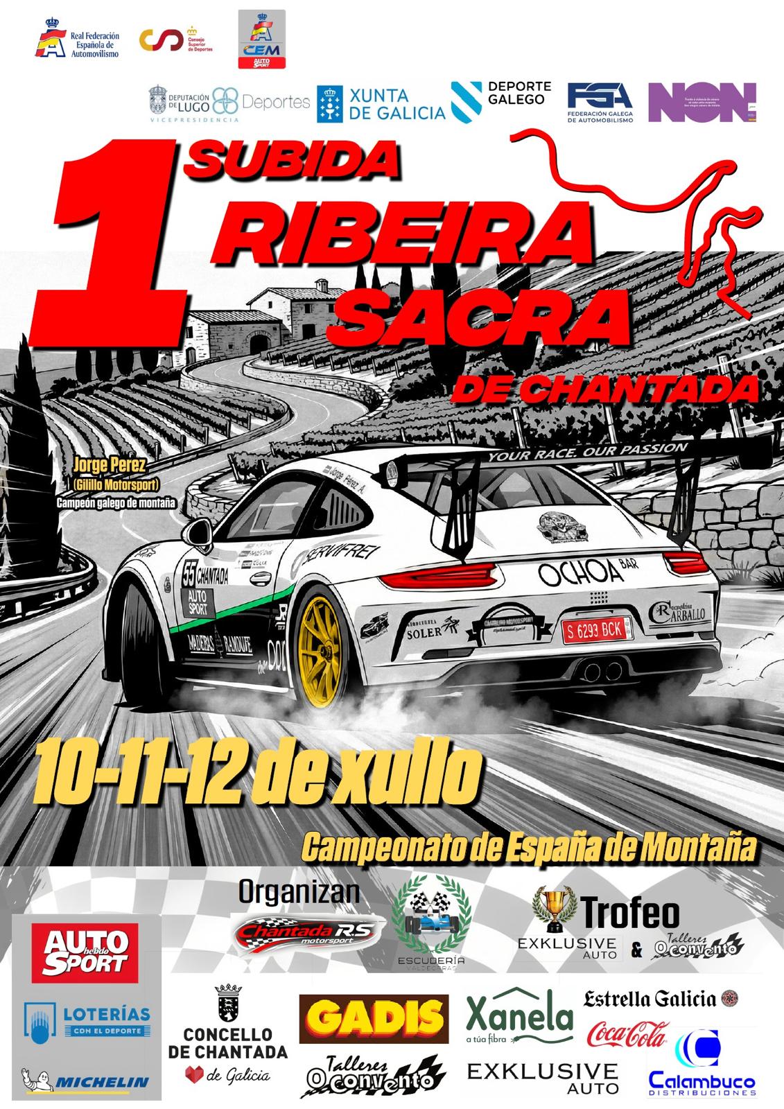 El Campeonato de España de Montaña regresa a Chantada con la primera edición de la Subida Ribeira Sacra