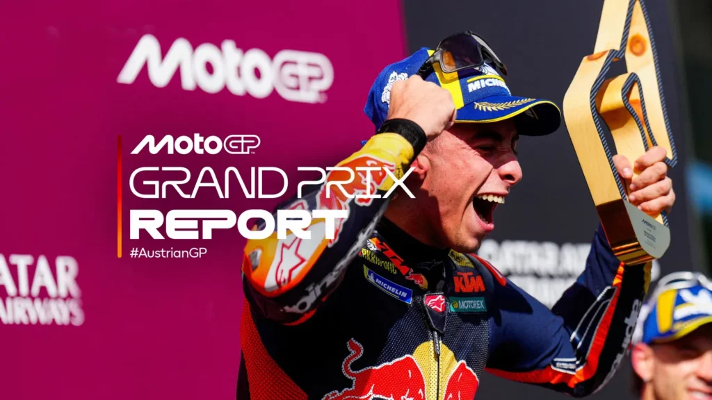 victoria motogp - Acosta resiste el ataque de Aprilia para conquistar una soñada primera victoria