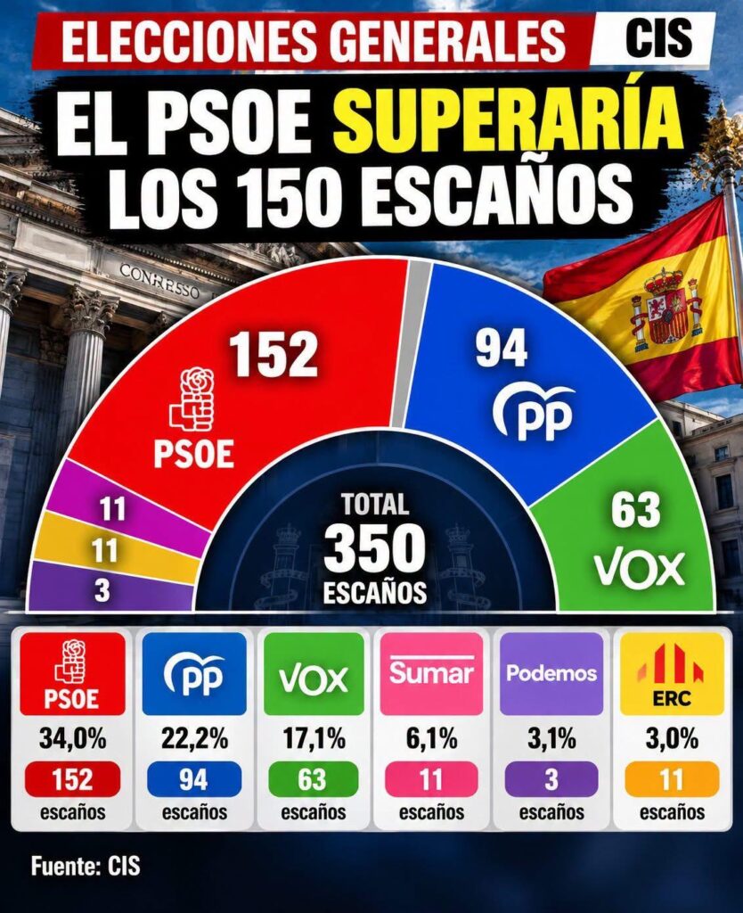El CIS, el muro de Sánchez y el dañino mal perder que se ve venir.